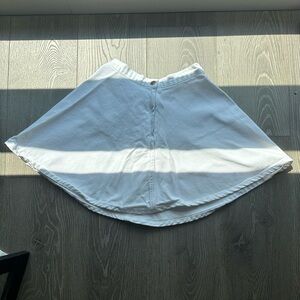 American Apparel White Midi Skirt